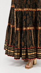 Noir Print Sharara Set